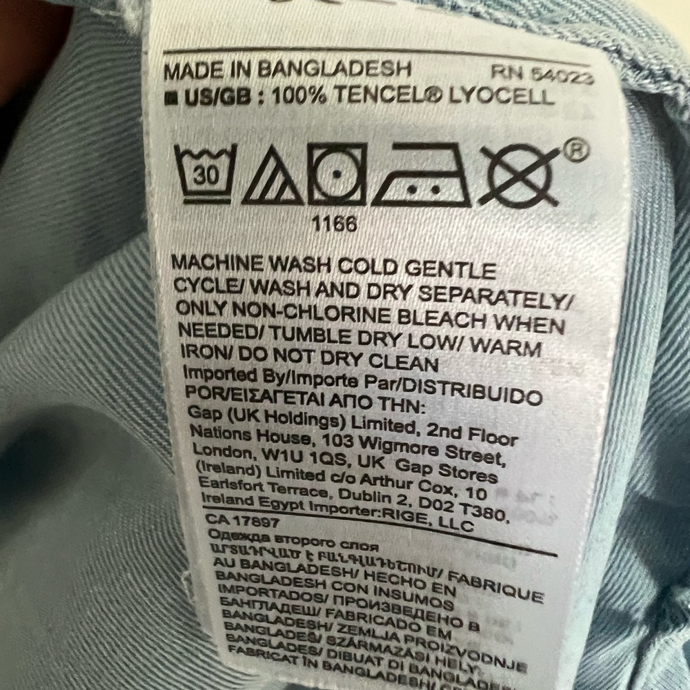 BR | 100% Tencel Lyocell TALL Top - Picture 3 of 4